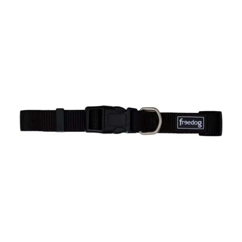 Freedog Basic Collar de Nylon Negro 35-60 cm