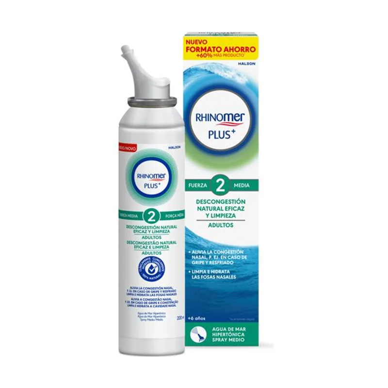 Rhinomer Plus+ F2 Solución Limpieza Nasal