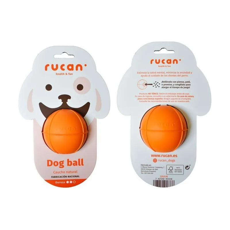 Rucan Ball Pelota Perro Naranja 133g