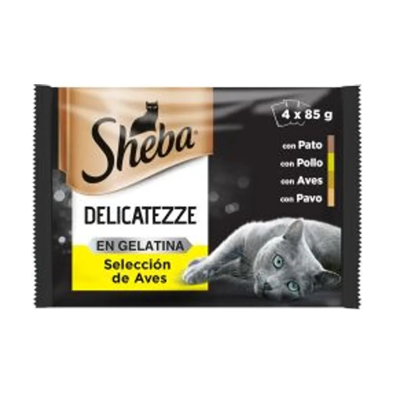 Sheba Multipack Delicatezze Salsa Pescado 4x85g