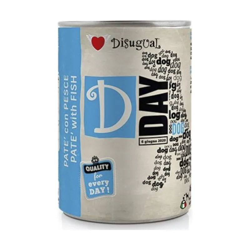 Disugual D-Day Dog Pescado Comida Húmeda 6x400gr