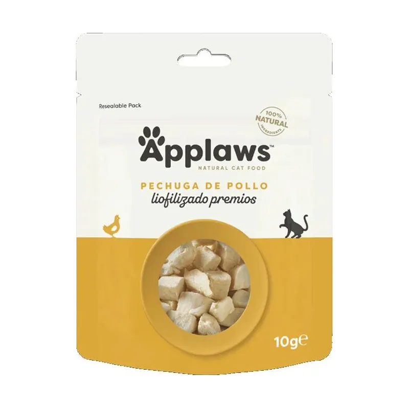 Applaws Pechuga de Pollo Liofilizado Snack para Gatos 12 sachets