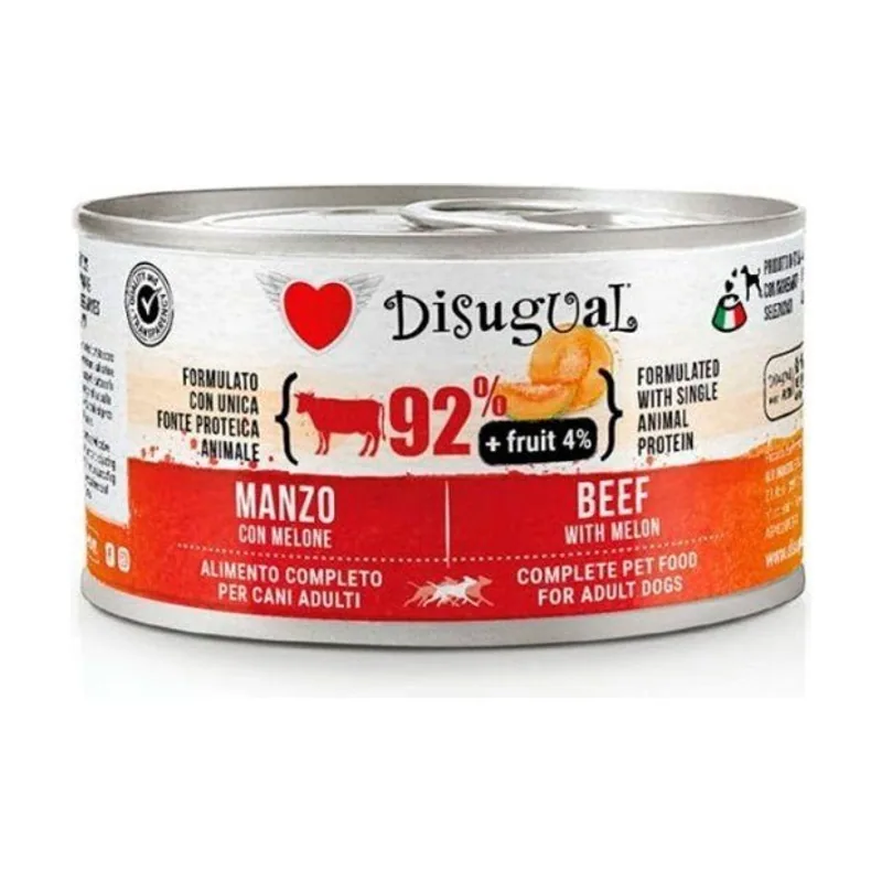Disugual Fruit Dog Ternera Melón Paté 150g
