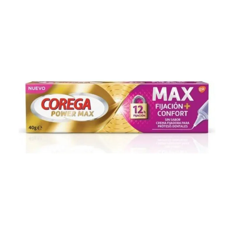 Corega Power Max Crema Fijadora Prótesis Dentales 40g