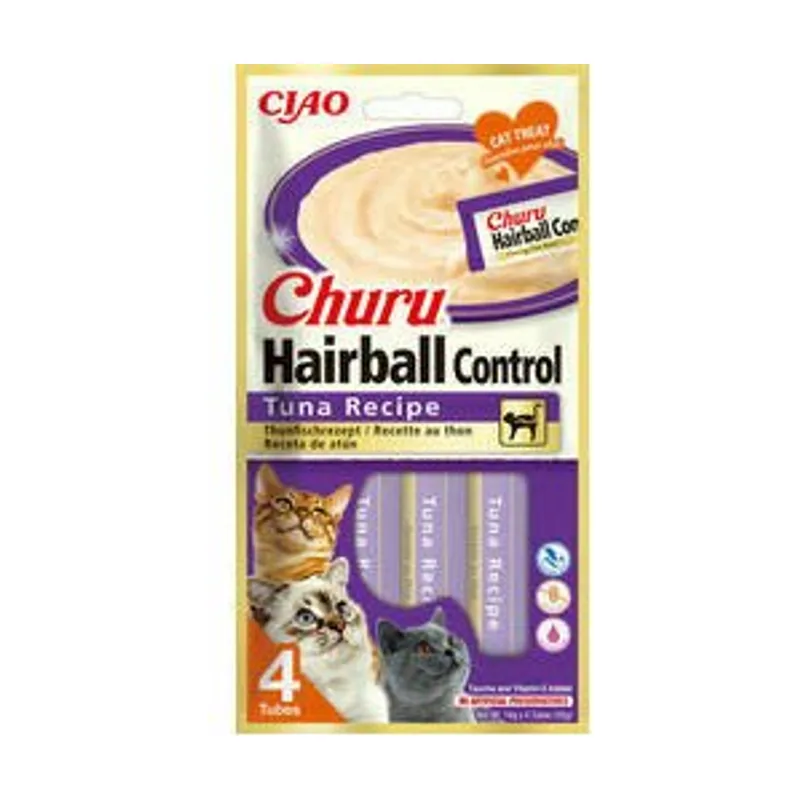 Churu Hairball Control Comida Húmeda Atún 4 tubos