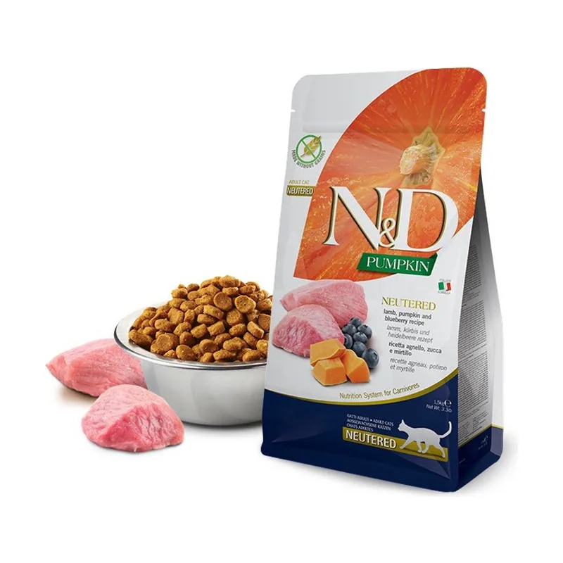 Farmina N&D Pumpkin Alimento Seco para Gatos Neutros 1,5Kg