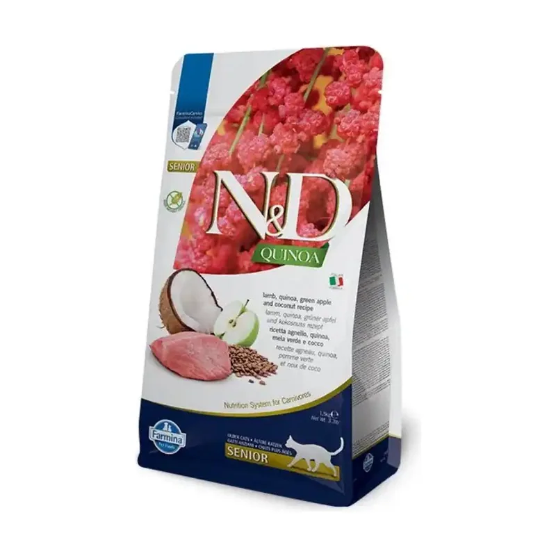 Farmina N&D Quinoa Cordero Pienso Gato Senior 1,5Kg