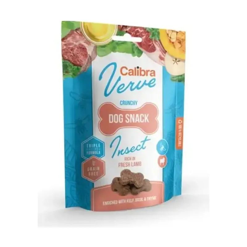 Calibra Dog Verve Crunchy Snack Insectos y Cordero Fresco 150g