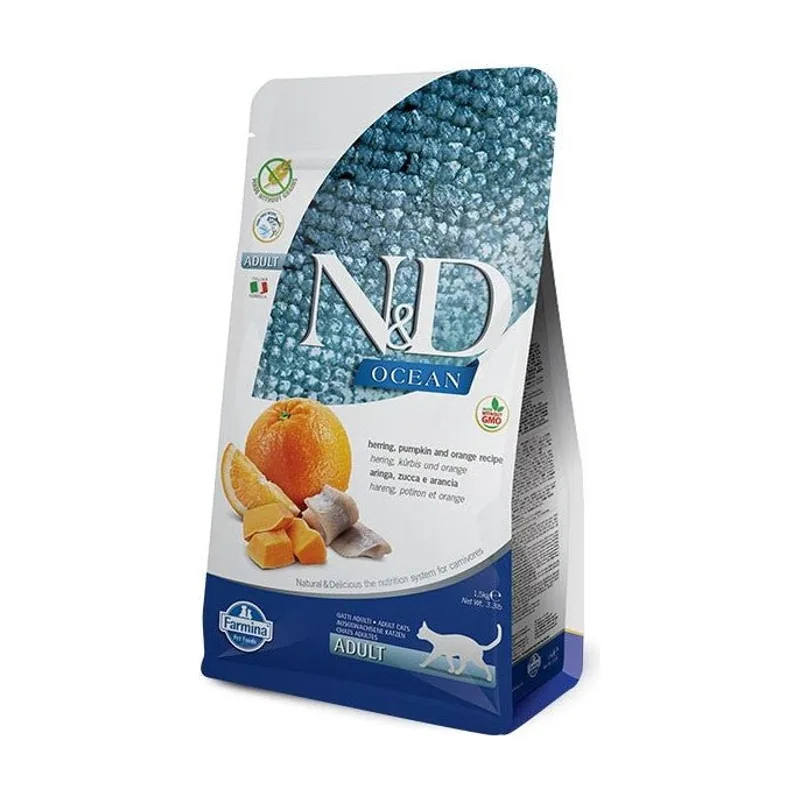 Farmina Nd Cat Ocean Pumpkin Arenque Comida Seca 5kg