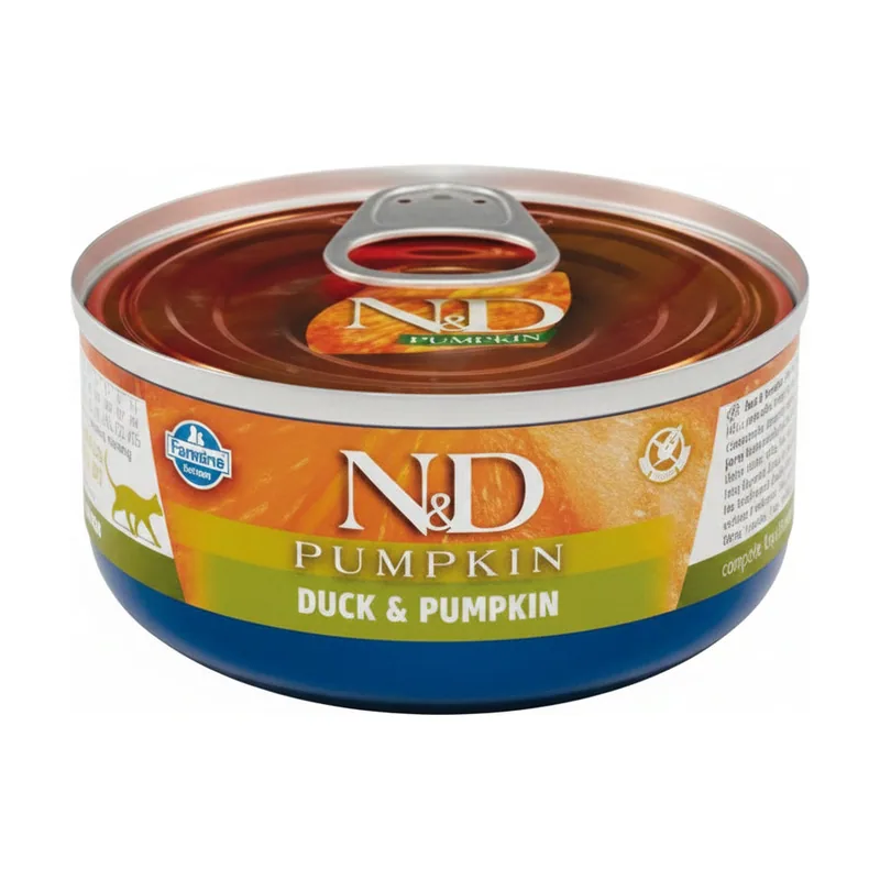 Farmina N&D Cat Pumpkin Adult Pato & Calabaza Comida Húmeda 70g x 24 unidades