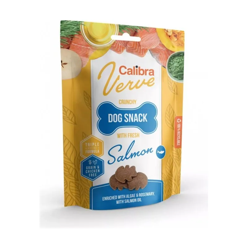 Calibra Dog Verve Crunchy Snack Salmón Fresco 150g