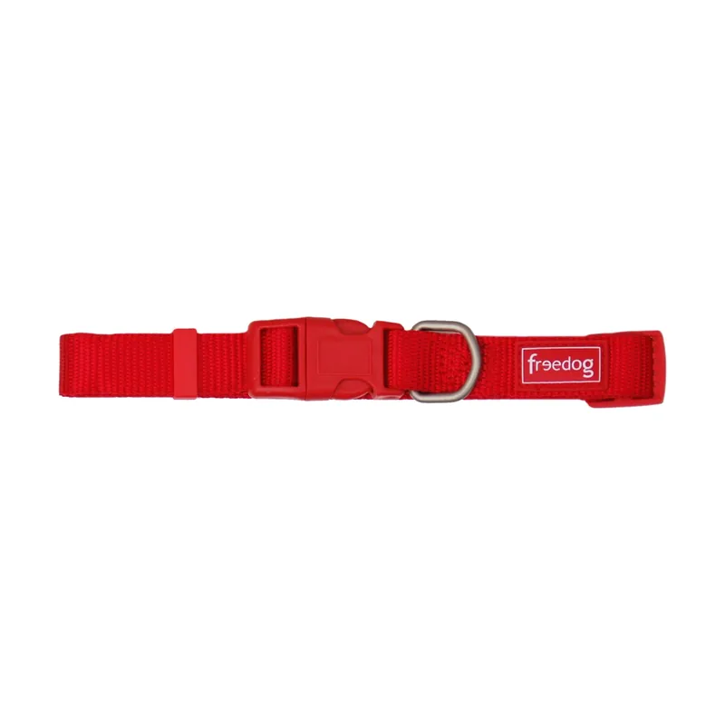 Freedog Collar Nylon Basic Rojo 1