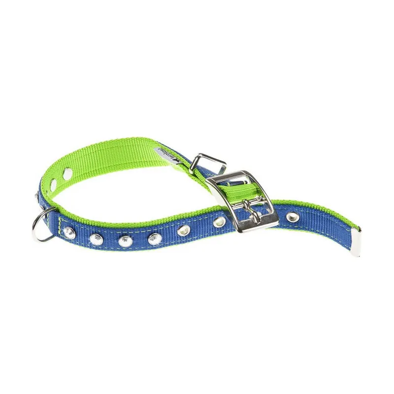Ferplast Collar Nylon Azul-Verde 20mm
