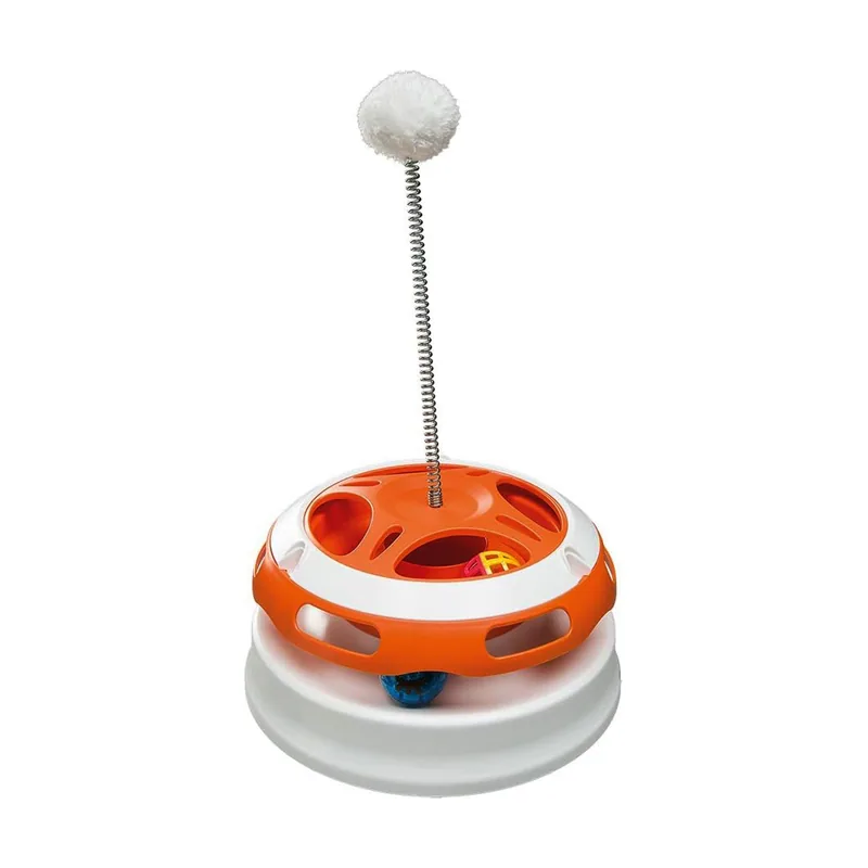 Ferplast Vertigo Juguete para Gato Blanco y Naranja 1