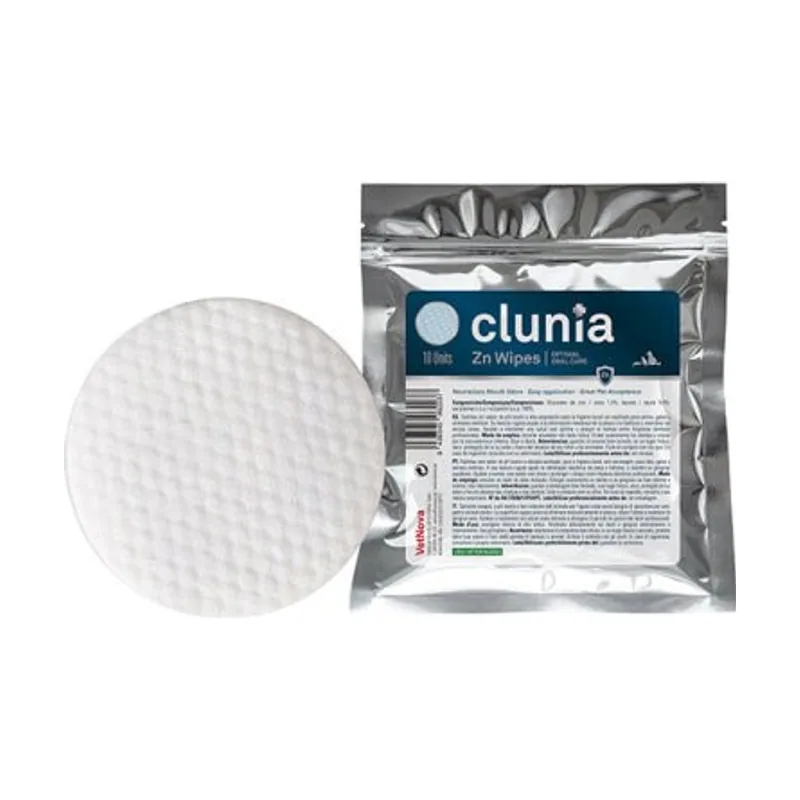Vetnova Clunia Zn Toallitas de Higiene Bucodental 10