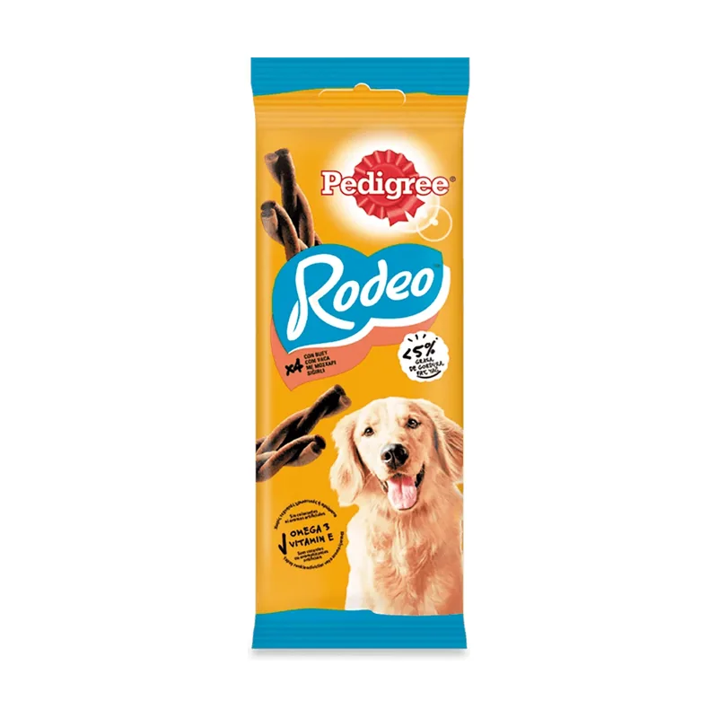 Pedigree Rodeo Tiras Masticables Buey 4 barritas x 20ud