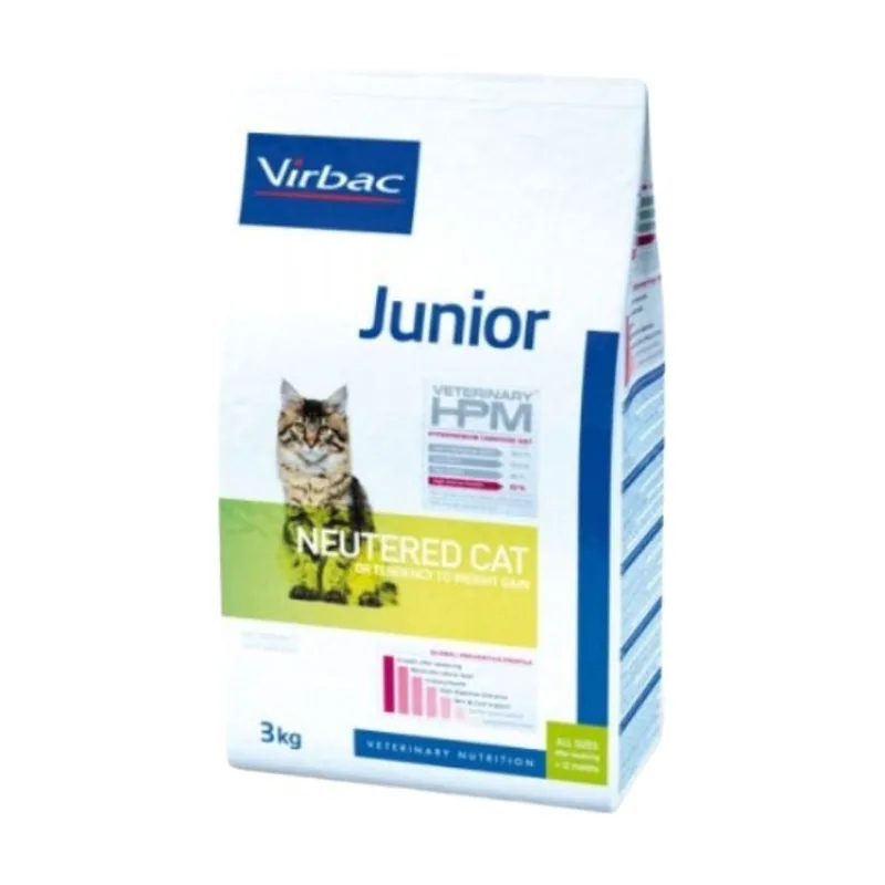 Virbac HPM Feline Junior Neutered Alimento Seco 3Kg