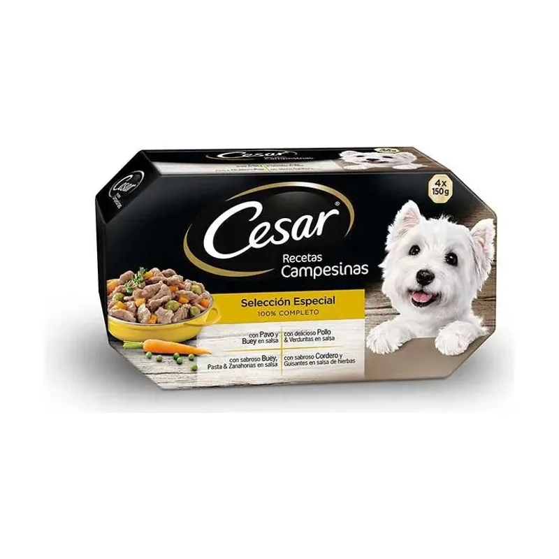 Cesar Multipack Receta Campesina Húmeda 24 x