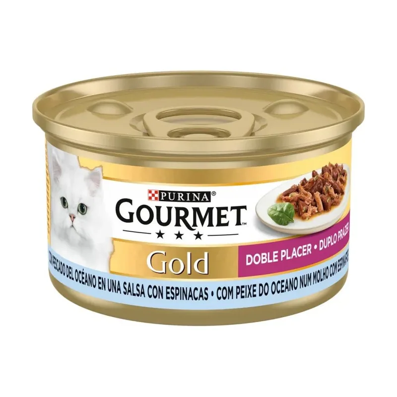 Purina Gourmet Gold Doble Placer Alimento Húmedo para Gatos 24 x
