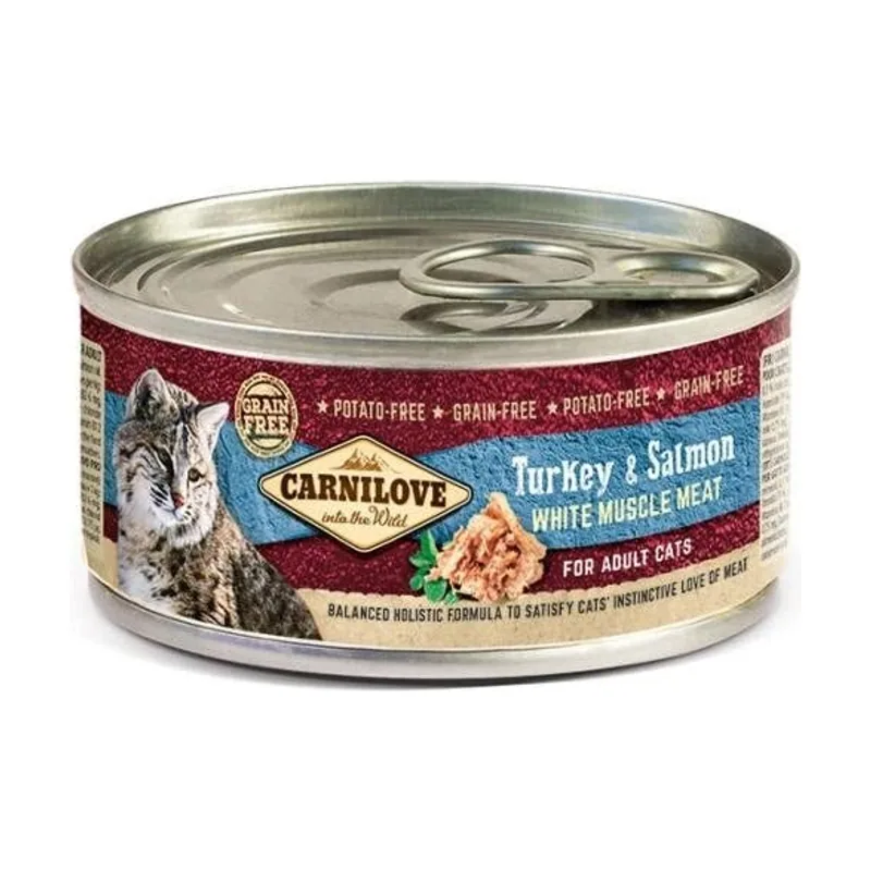 Carnilove Feline Adult Pavo Salmón Paté 100g