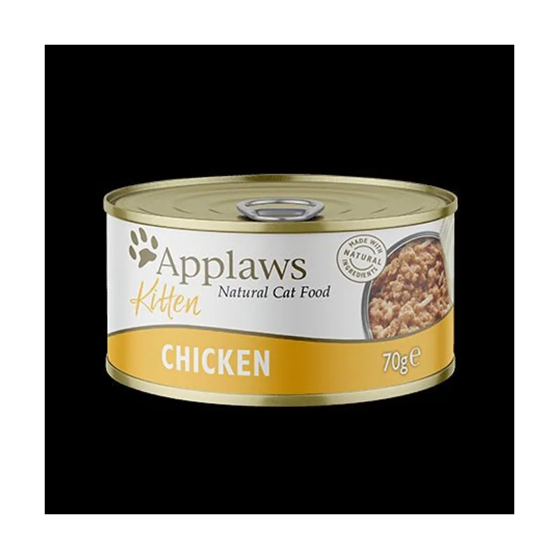 Applaws Lata Kitten Pechuga de Pollo Comida Húmeda 70g