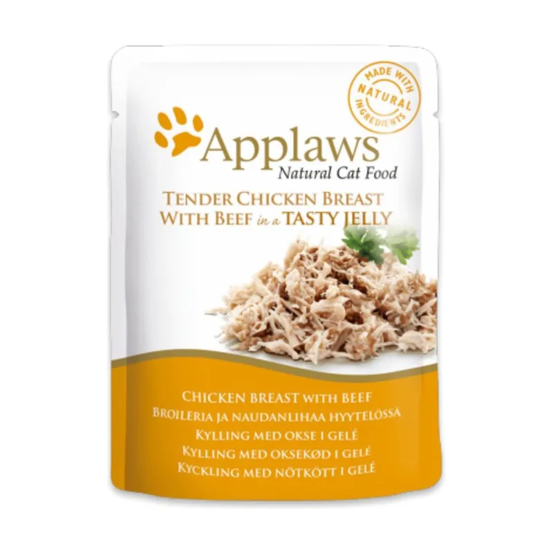 Applaws Sobre Pollo y Ternera en Gelatina 70g