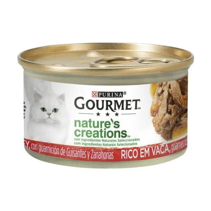 Purina Gourmet Nature Ternera Comida Húmeda Gatos 24x85g