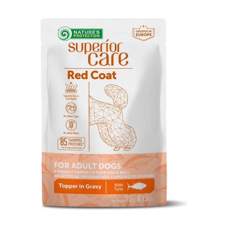 Natures Protection Protection Superior Care Red Coat Alimento Húmedo para Perros Adultos 70g x 24 unidades