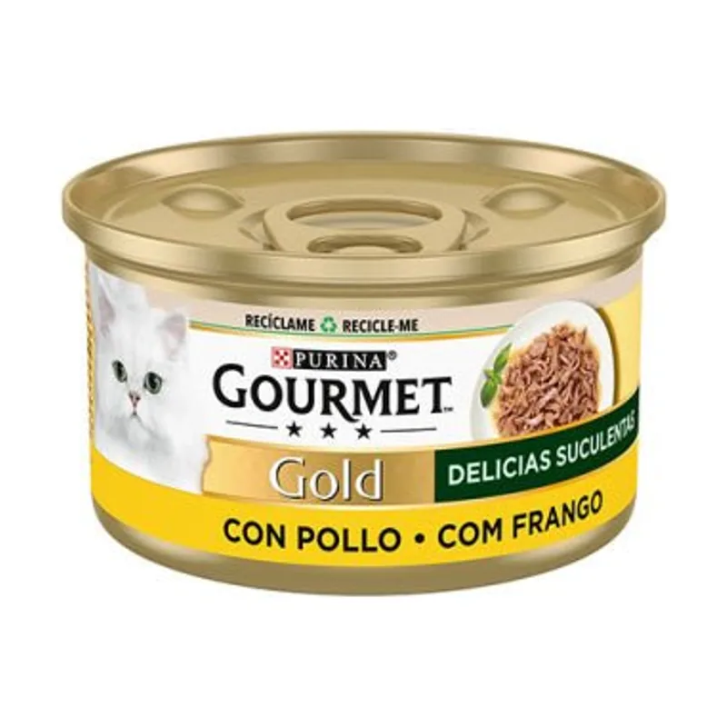 Purina Gourmet Gold Delicias Suculentas Pollo Alimento Húmedo 85g
