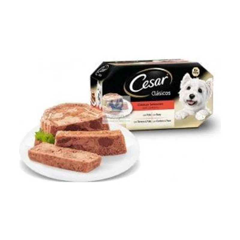 Cesar Clásicos Comida Húmeda Multipack 24 tarrinas