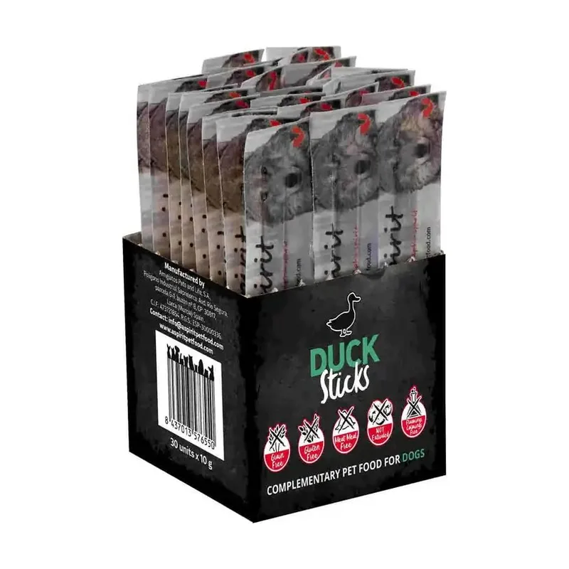 Alpha Spirit Alpha Barritas de Pato Snack para Perros 300g