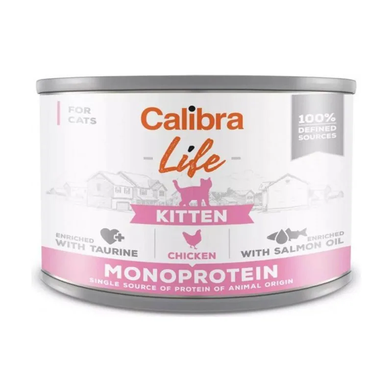 Calibra Cat Life Lata Kitten Pollo 6 x 200 g