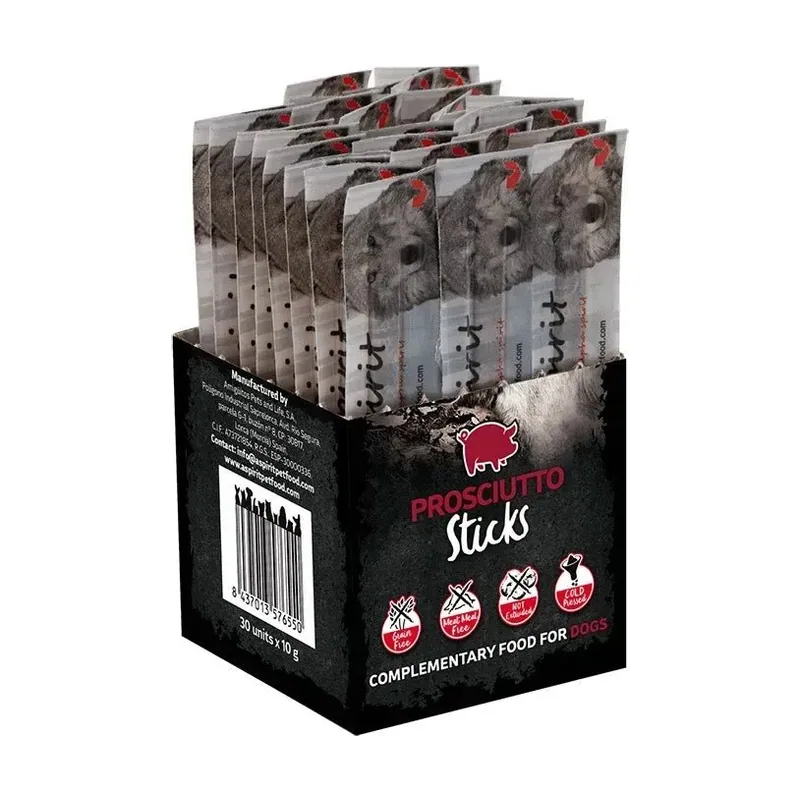 Alpha Spirit Canine Barritas Jamon Palsticks 30