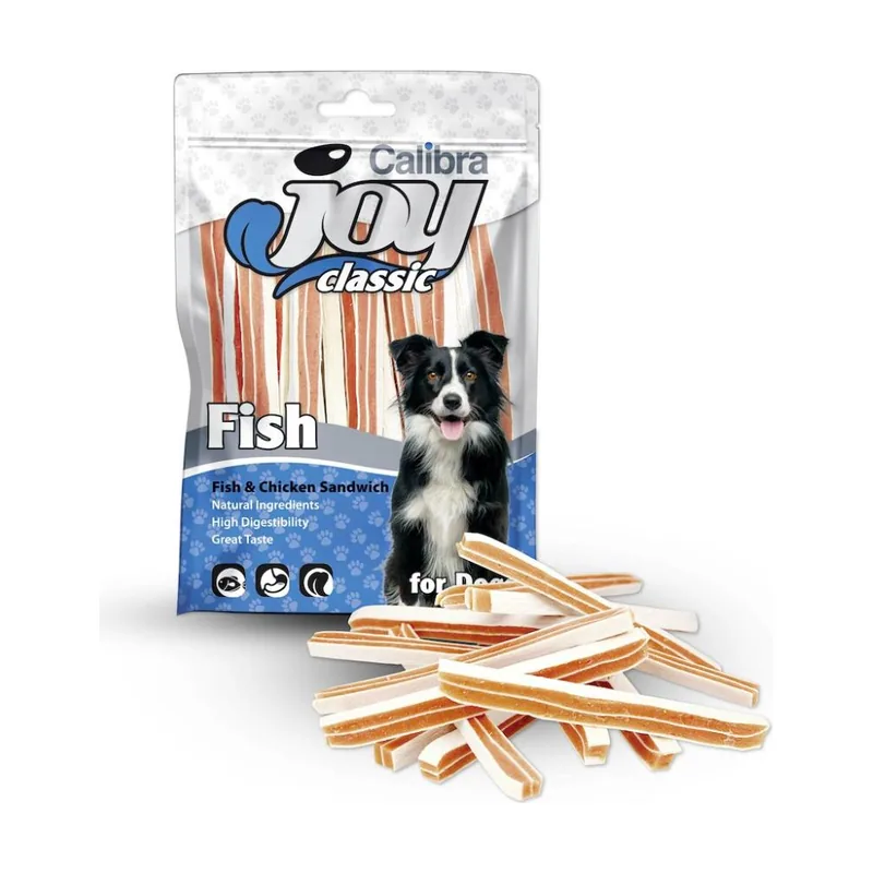 Calibra Joy Classic Sandwich Pescado y Pollo Snack para Perros 80g