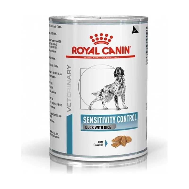 Royal Canin Vet Canine Sensitivity Control Pato Alimento Húmedo 410g 12