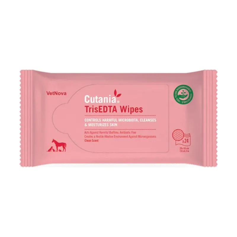 Vetnova Cutania TrisEDTA Toallitas Dermatológicas 24