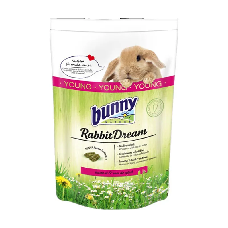 Bunny Alimento Sueño Conejo Enano Joven Comida Completa 1,5Kg