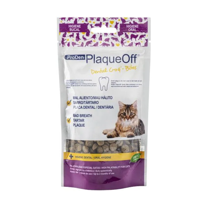 Swedencare PlaqueOff Dental Croq Snacks para Gatos 60g