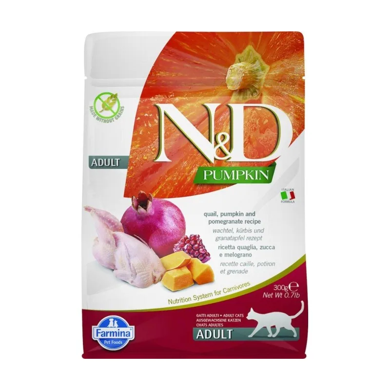 Farmina N&D Pumpkin Adulto Comida Seca para Gatos 300g