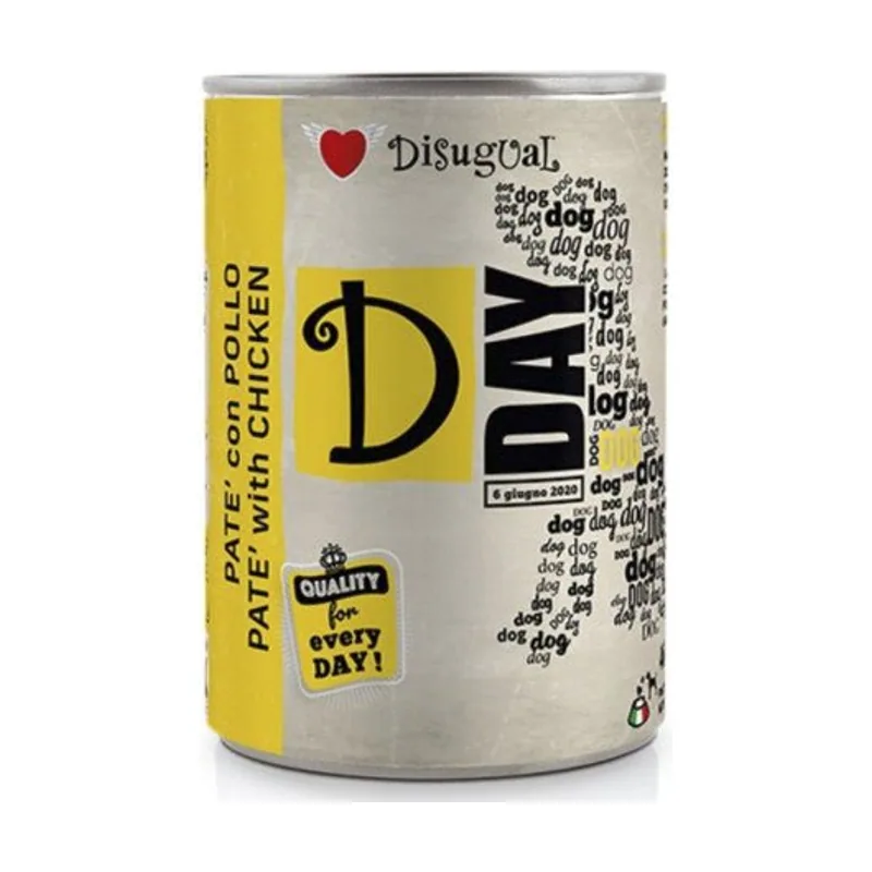 Disugual D-Day Pollo Comida Húmeda para Perros Adultos 400g