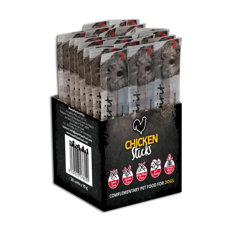 Alpha Spirit Canine Barritas Pollo Snack para Perros 30