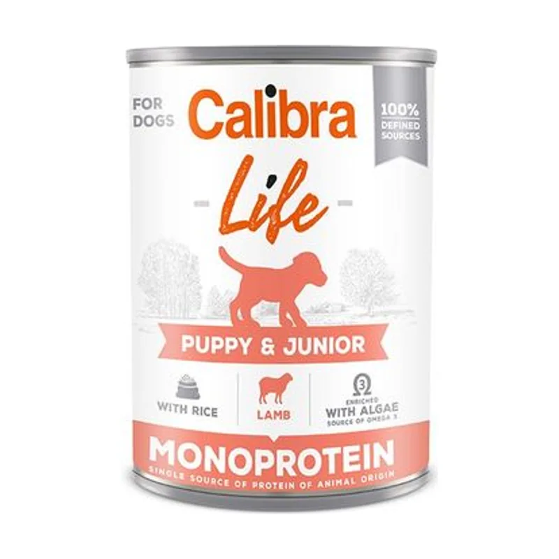 Calibra Dog Life Lata Puppy&Junior Cordero y Arroz 400g 6