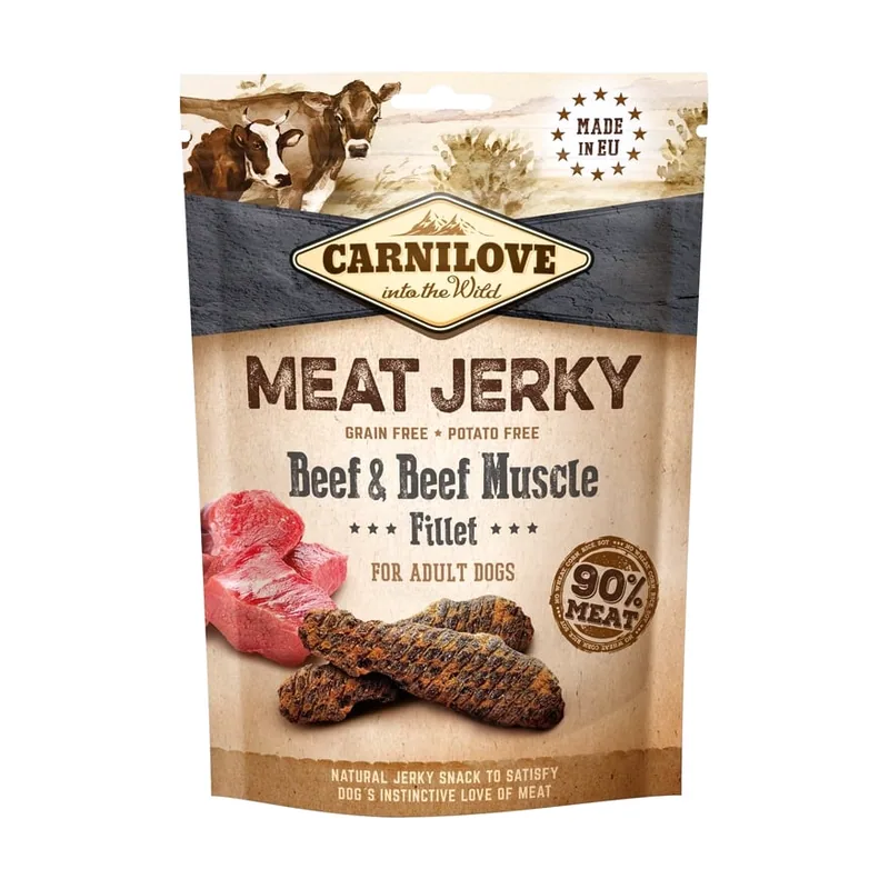 Carnilove Jerky Ternera y Res Snack 1,2Kg