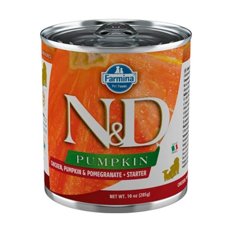 Farmina ND Pumpkin Pollo Starter Puppy Alimento Húmedo 6x285g