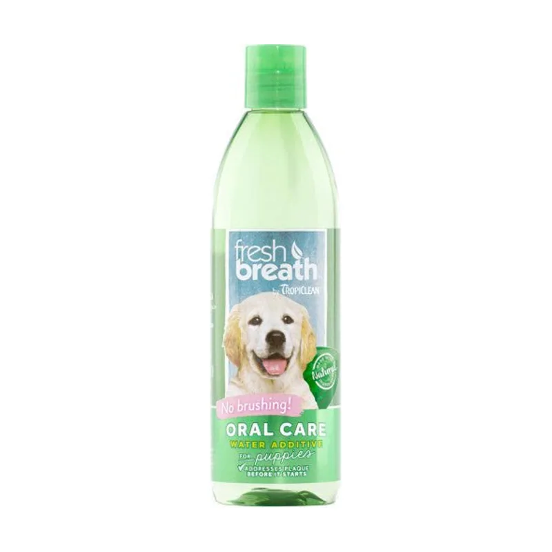 Tropiclean Fresh Breath Solución Higiénica Dental para Cachorros 473ml
