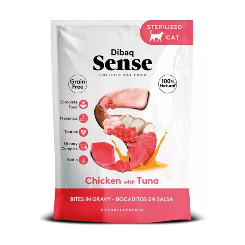 Dibaq Sense Cat Bocaditos de Pollo con Atún 100 g