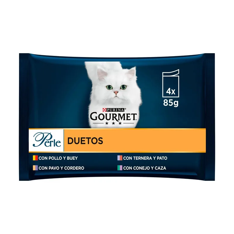 Purina Gourmet Perle Duo En Salsa Carne 12x 4x85g