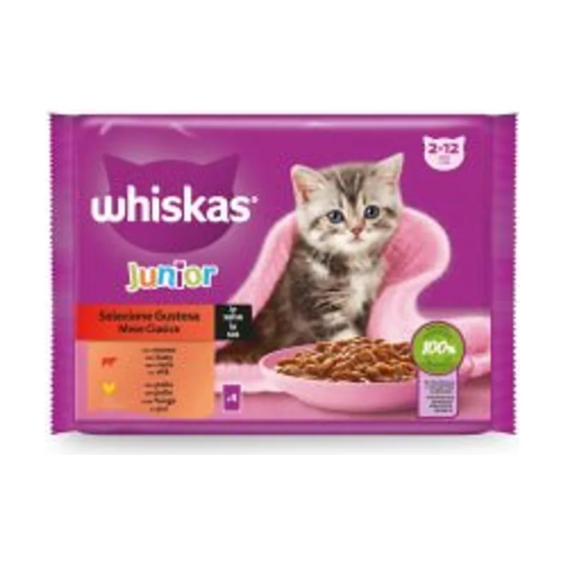 Whiskas Pure Delight Junior Húmeda 13 x