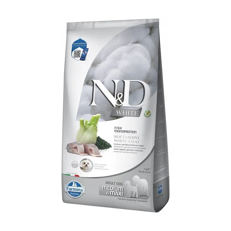 Farmina N&D Dog White Sea Bass & Spirulina Pienso para Perros 7kg