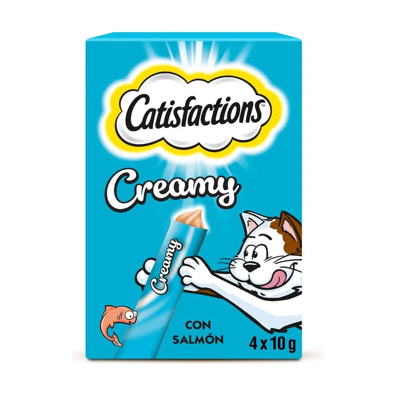 Whiskas Catisfactions Creamy Salmón Snack para Gatos 440g